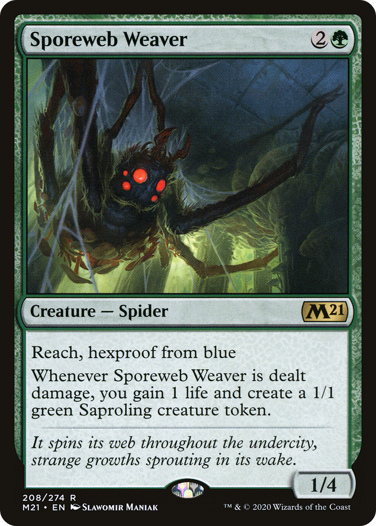 Sporeweb Weaver (M21-208) [Core Set 2021] Foil MTG Single Wizards of the Coast