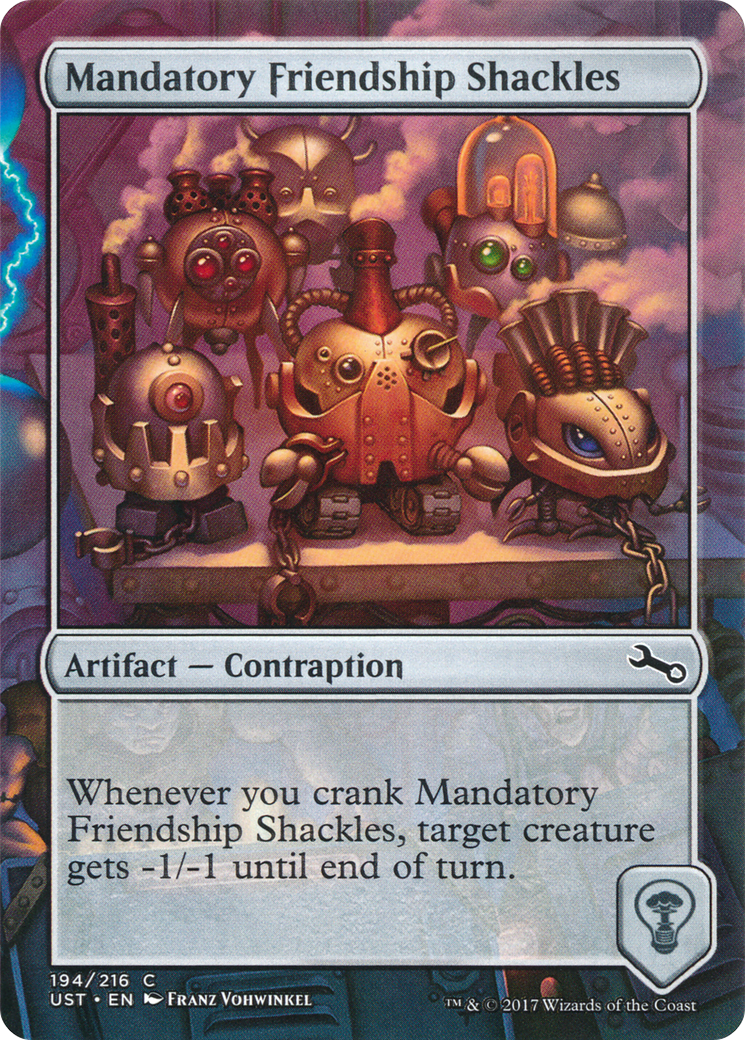 Mandatory Friendship Shackles (UST-194) [Unstable] (Borderless) Foil MTG Single Wizards of the Coast