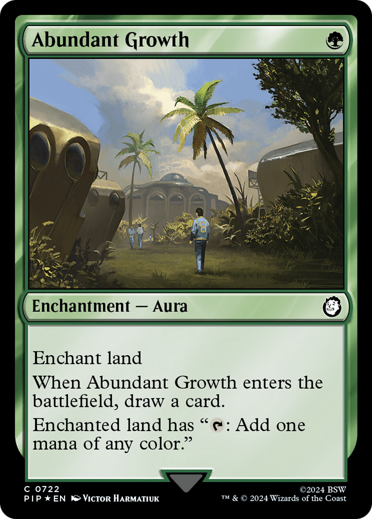 Abundant Growth (Surge Foil) (PIP-722) [Fallout] Foil MTG Single Wizards of the Coast