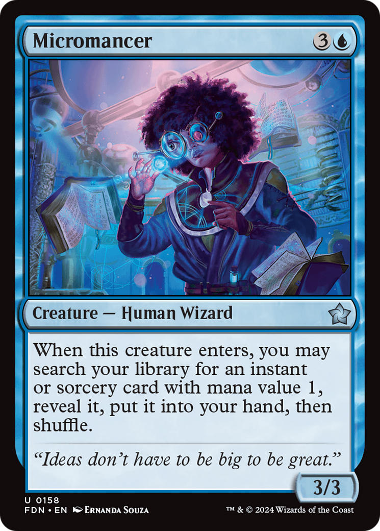 Micromancer (FDN-158) [Foundations] MTG Single Wizards of the Coast