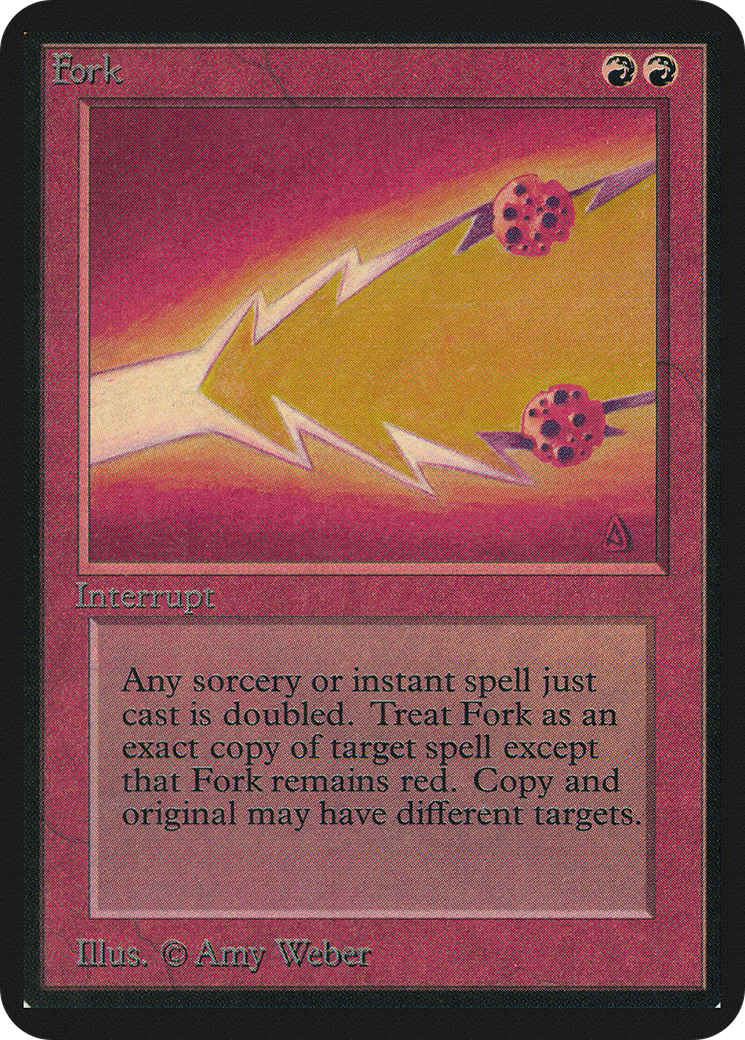 Fork (LEA-) [Oldschool] Limited Edition Alpha MTG Single Wizards of the Coast