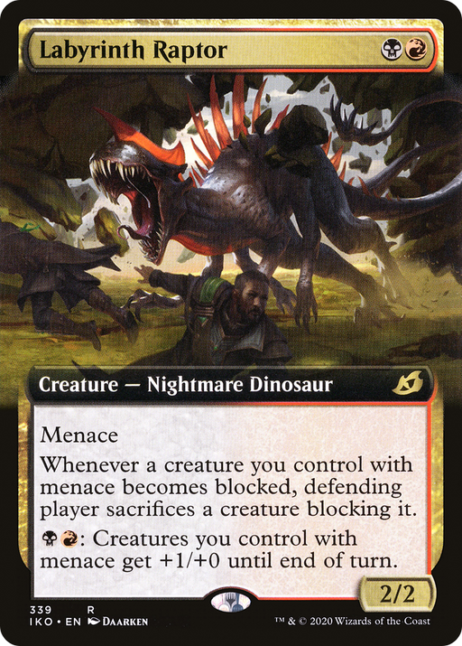 Labyrinth Raptor (IKO-339) [Ikoria: Lair of Behemoths] (Extended Art) MTG Single Wizards of the Coast