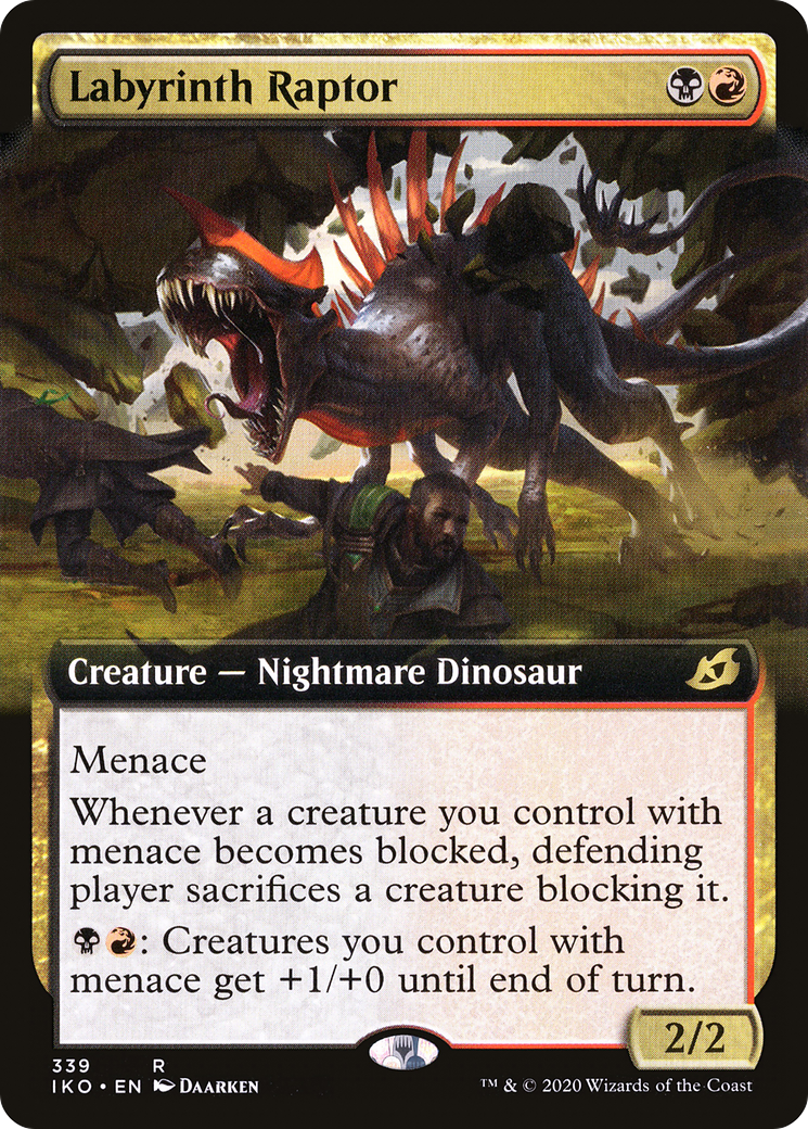 Labyrinth Raptor (IKO-339) [Ikoria: Lair of Behemoths] (Extended Art) Foil MTG Single Wizards of the Coast