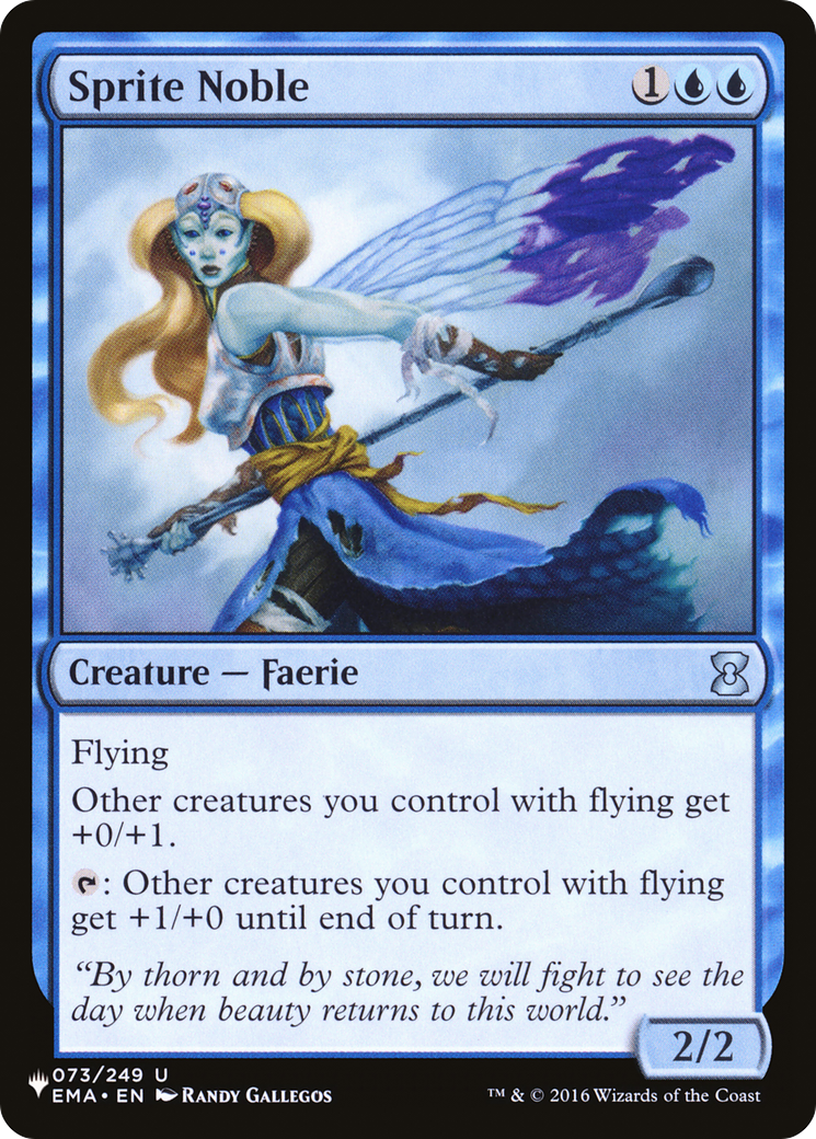 Sprite Noble (LIST-073/249) [Mystery Booster] The List MTG Single Wizards of the Coast