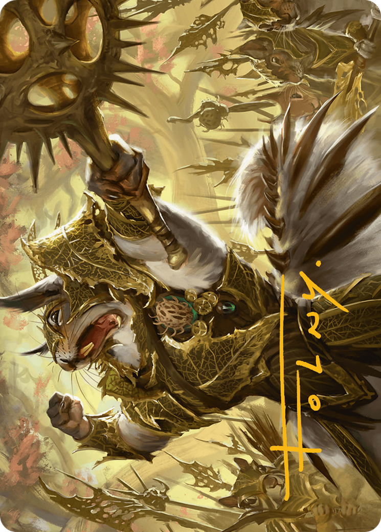 Honored Dreyleader Art Card (Gold-Stamped Signature) [Art Series] Bloomburrow MTG Single Magic: The Gathering