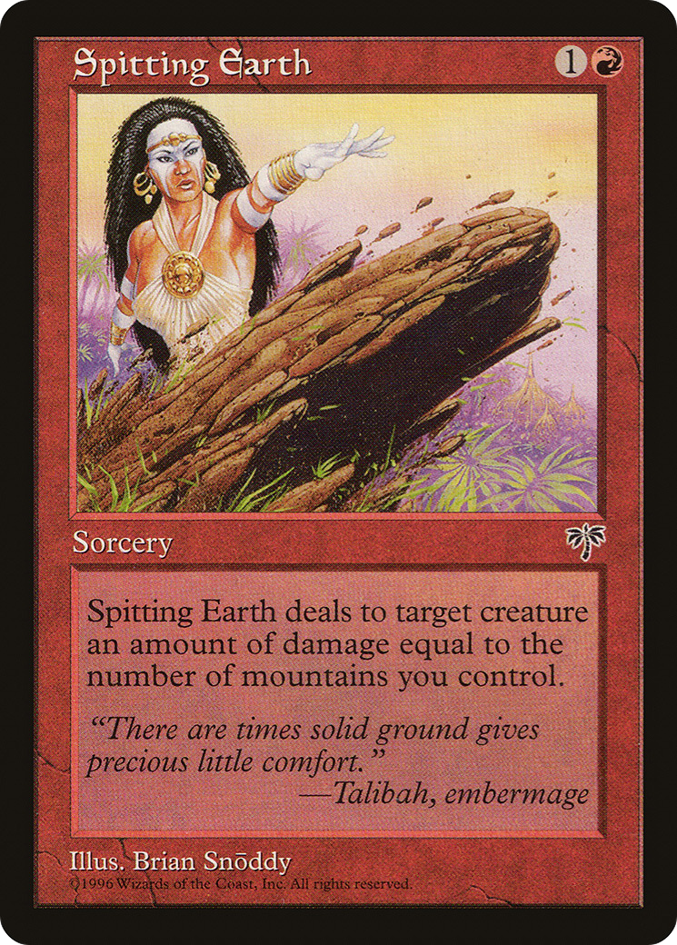 Spitting Earth (MIR-193) [Mirage] MTG Single Wizards of the Coast