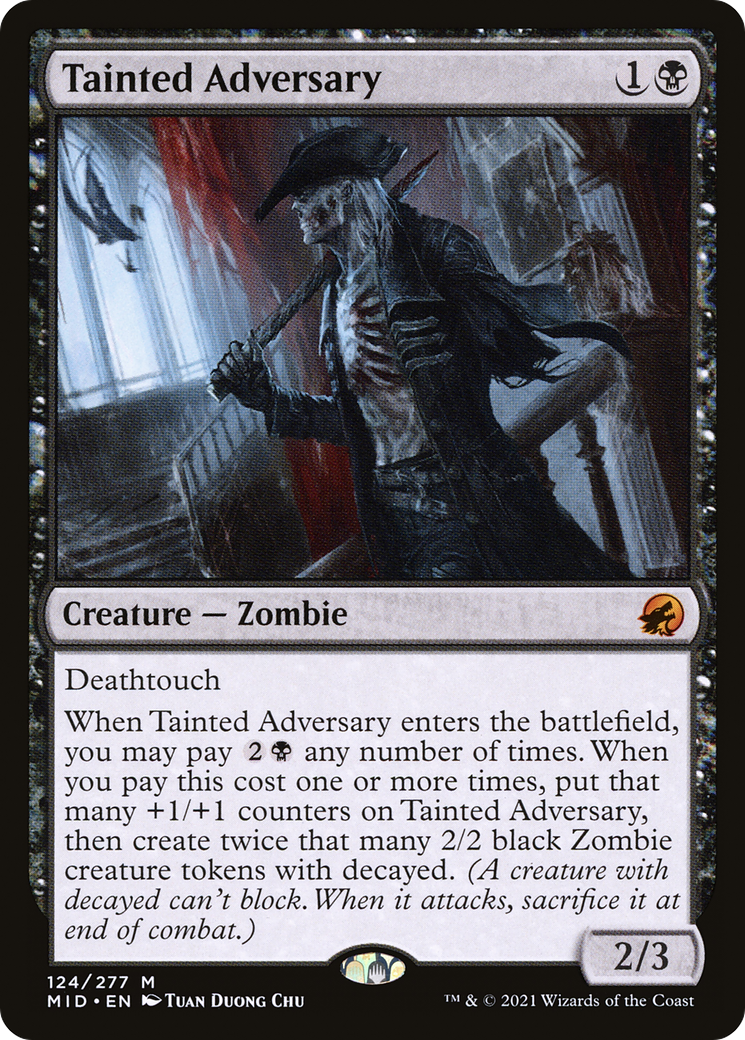 Tainted Adversary (MID-124) [Innistrad: Midnight Hunt] MTG Single Wizards of the Coast