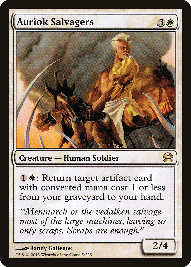 Auriok Salvagers (MMA-005) [Modern Masters] MTG Single Wizards of the Coast