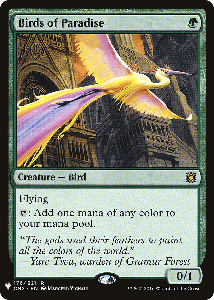 Birds of Paradise (LIST-176) [Mystery Booster] The List MTG Single Wizards of the Coast