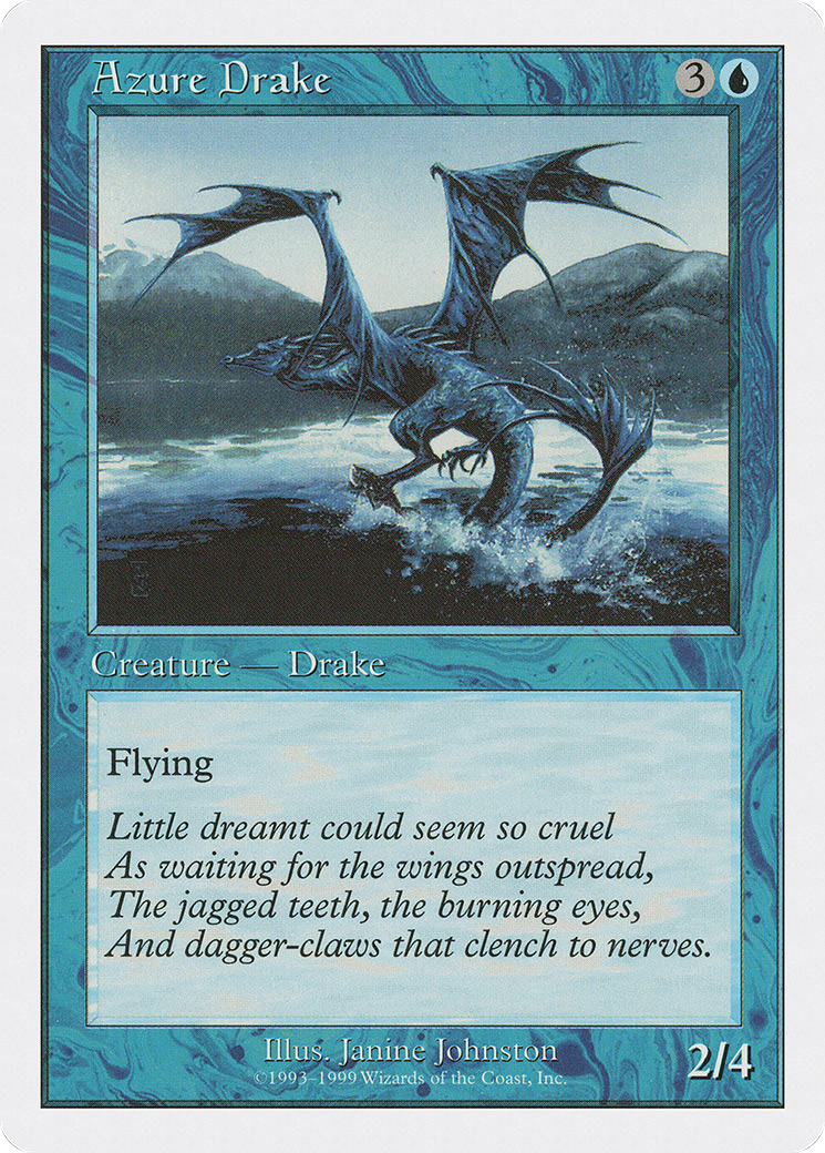 Azure Drake (BRB-008) [Misc] Battle Royale Box Set MTG Single Wizards of the Coast