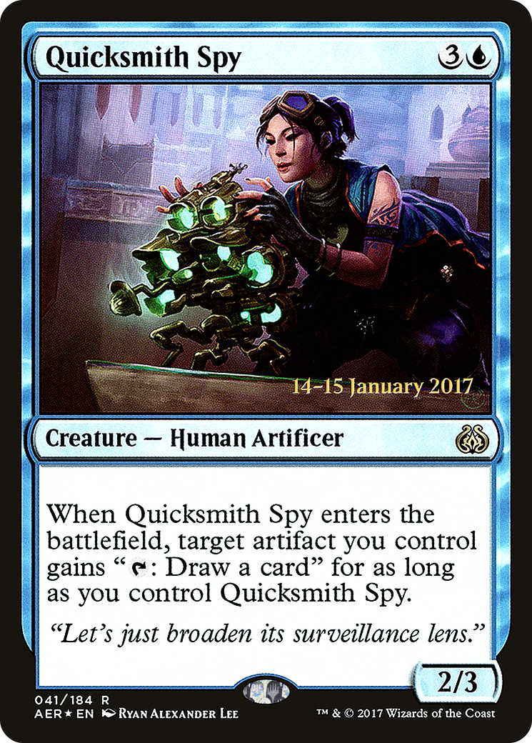 Quicksmith Spy (PRE-41S) [Aether Revolt Promos] Foil MTG Single Wizards of the Coast