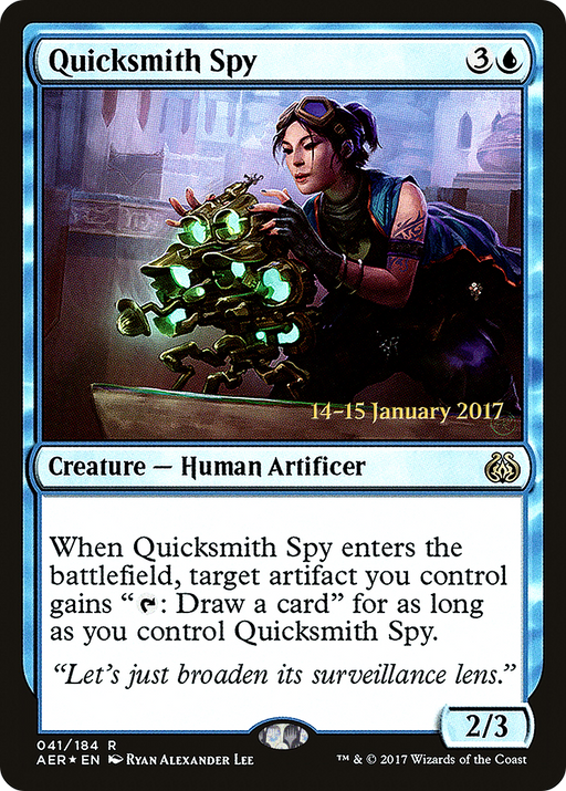 Quicksmith Spy (PRE-41S) [Aether Revolt Promos] Foil MTG Single Wizards of the Coast