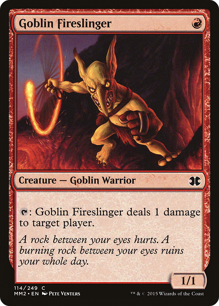 Goblin Fireslinger (MM2-114) [Modern Masters 2015] Foil MTG Single Modern Masters 2015