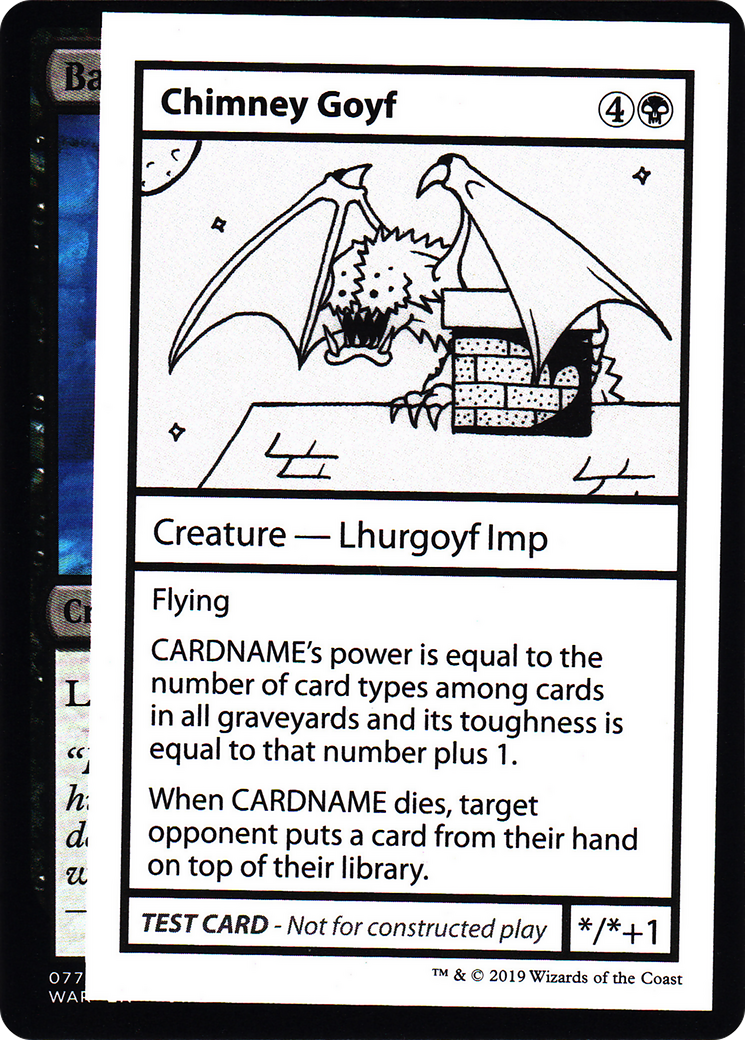 Chimney Goyf (No PW Symbol) (CMB1-) [Mystery Booster] Playtest Cards 2021 MTG Single Wizards of the Coast