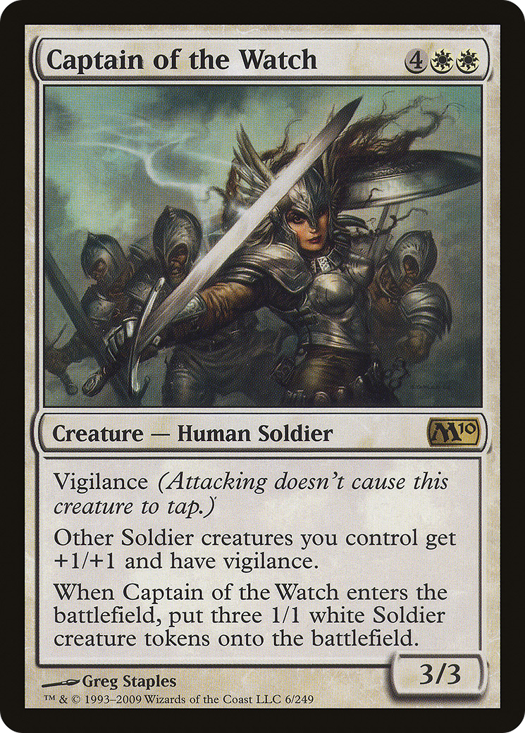 Captain of the Watch (M10-006) [Magic 2010] MTG Single Wizards of the Coast