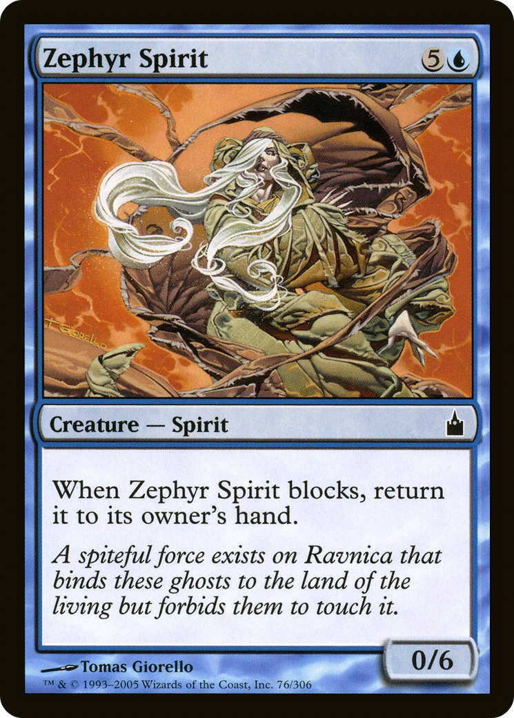 Zephyr Spirit (RAV-076) [Ravnica: City of Guilds] MTG Single Wizards of the Coast