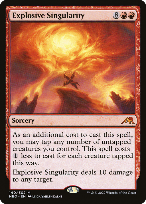 Explosive Singularity (NEO-140) [Kamigawa: Neon Dynasty] MTG Single Wizards of the Coast