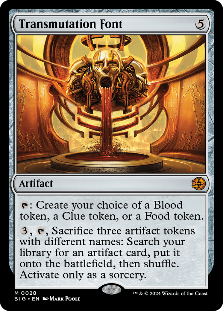 Transmutation Font (BIG-028) [The Big Score] Foil MTG Single Wizards of the Coast