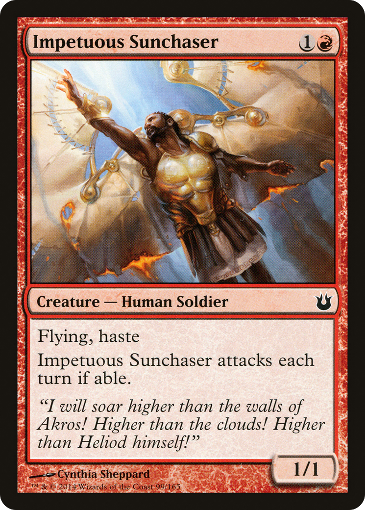 Impetuous Sunchaser (BNG-099) [Born of the Gods] Foil MTG Single Wizards of the Coast