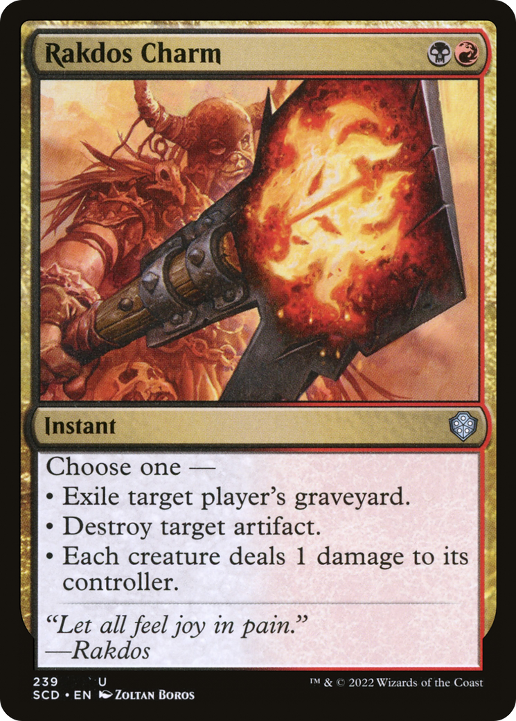 Rakdos Charm (SCD-239) [Starter Commander Decks] MTG Single Wizards of the Coast