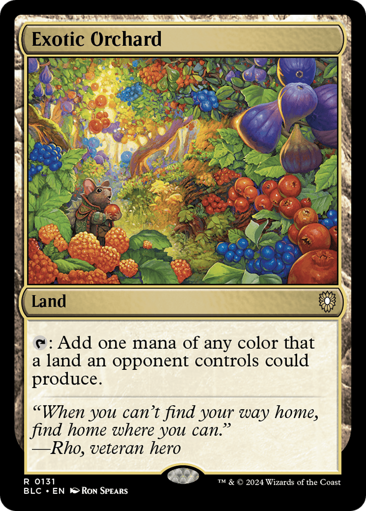 Exotic Orchard (BLC-131) [Bloomburrow Commander] MTG Single Wizards of the Coast