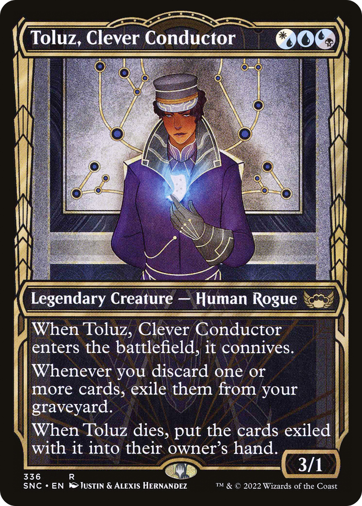 Toluz, Clever Conductor (SNC-336) [Streets of New Capenna] (Showcase) MTG Single Wizards of the Coast