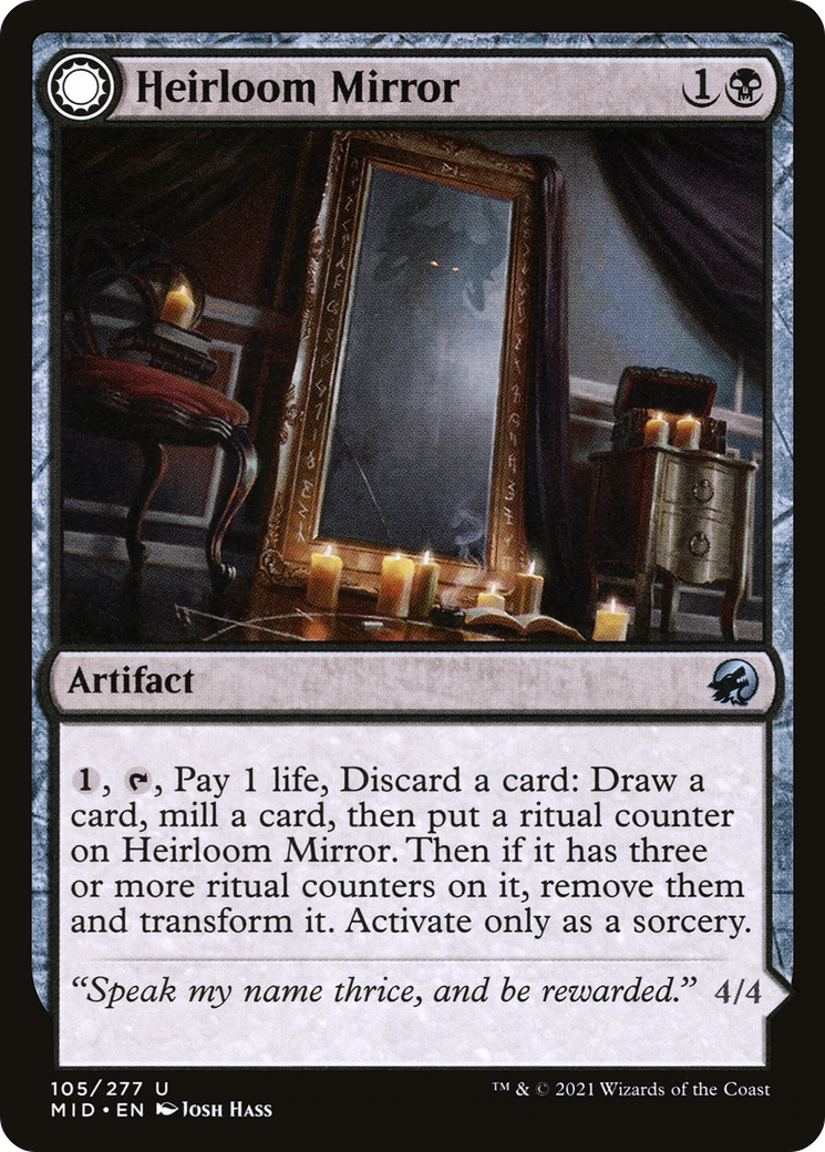 Heirloom Mirror (MID-105) [Innistrad: Midnight Hunt] Foil MTG Single Wizards of the Coast