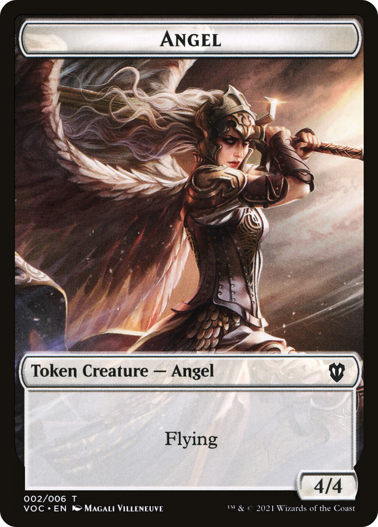 Angel (TVOC-002) [Tokens] Crimson Vow Commander Tokens MTG Single Wizards of the Coast
