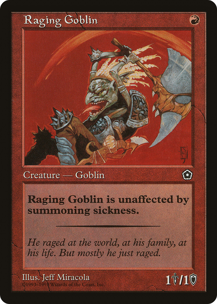 Raging Goblin (P02-114) [Misc] Portal Second Age MTG Single Wizards of the Coast