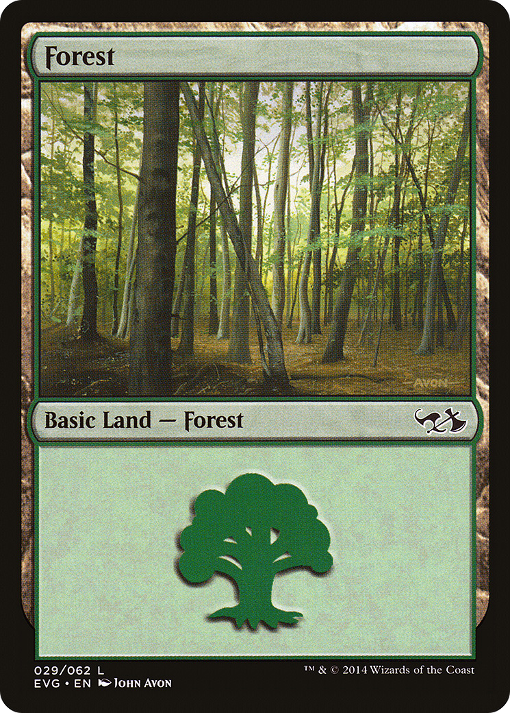 Forest (DD3-029) [Misc] Duel Decks Anthology: Elves vs. Goblins MTG Single Wizards of the Coast