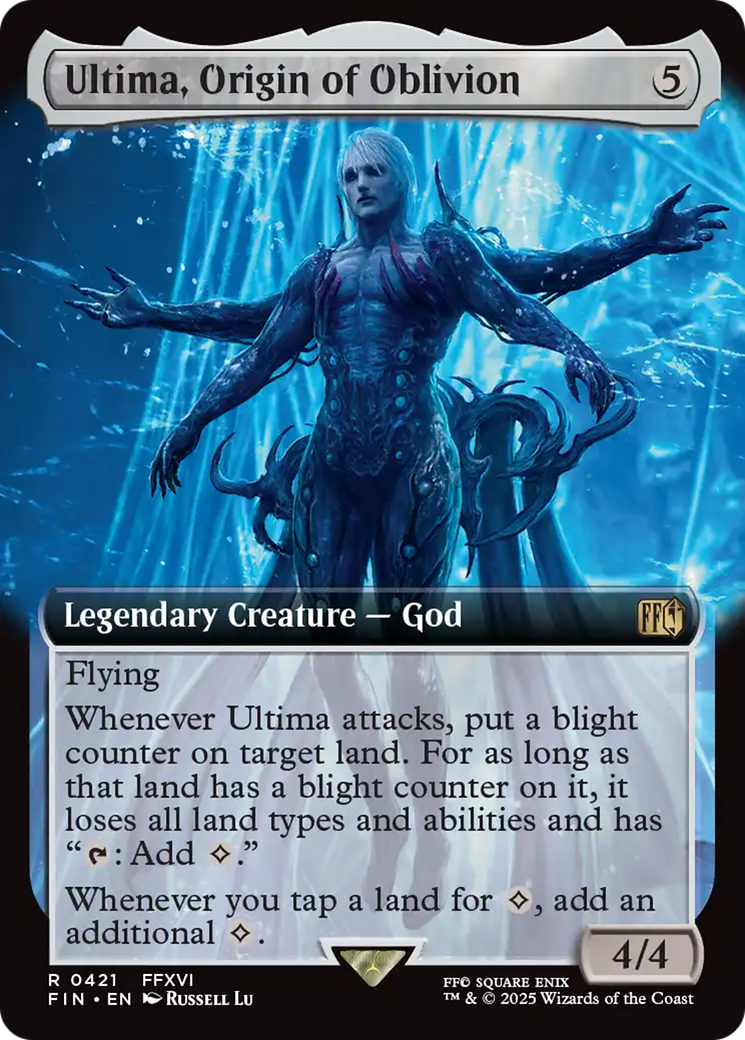 Ultima, Origin of Oblivion (FIN-421) [FINAL FANTASY] (Extended Art) MTG Single Wizards of the Coast