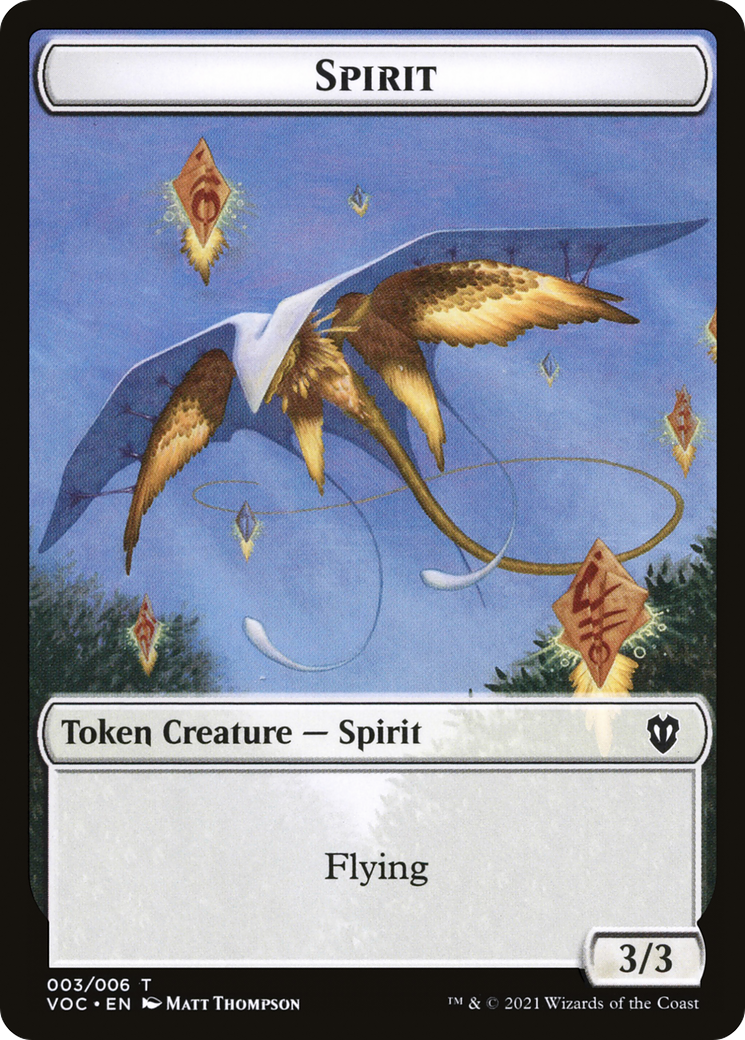 Spirit (TVOC-003) [Tokens] Crimson Vow Commander Tokens MTG Single Wizards of the Coast