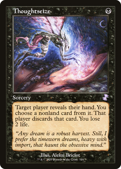 Thoughtseize (TSR-334) [Time Spiral Remastered] MTG Single Wizards of the Coast