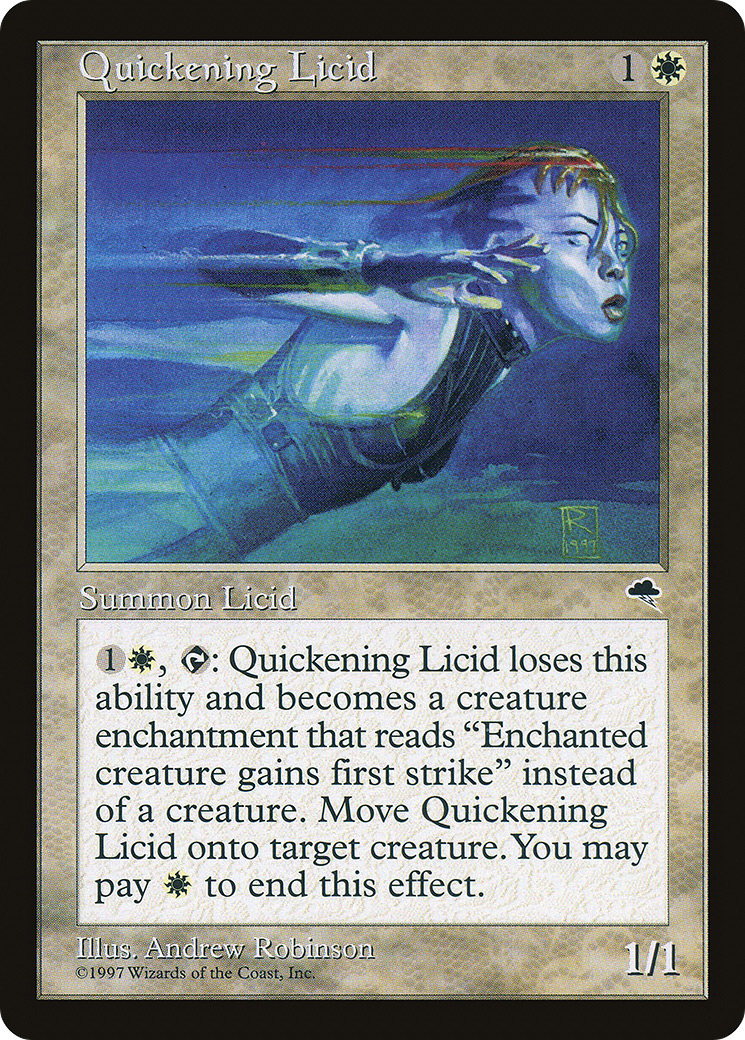 Quickening Licid (TMP-036) [Tempest] MTG Single Wizards of the Coast