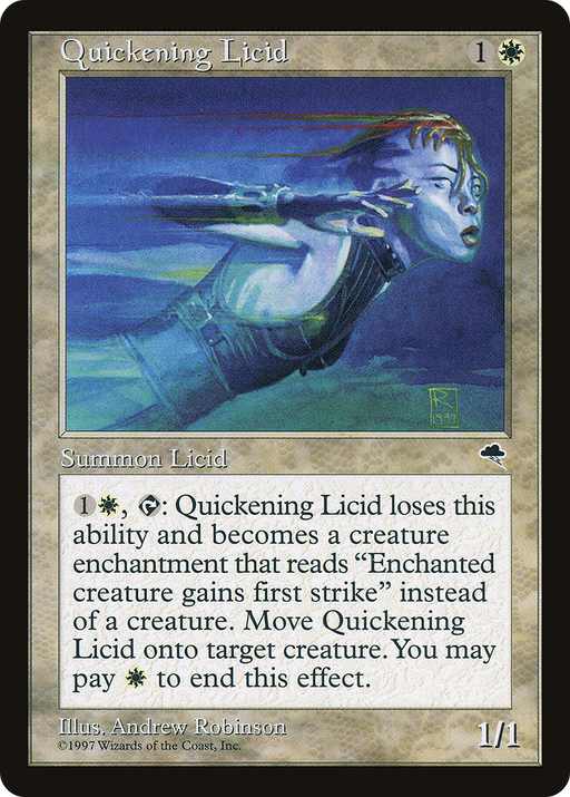 Quickening Licid (TMP-036) [Tempest] MTG Single Wizards of the Coast