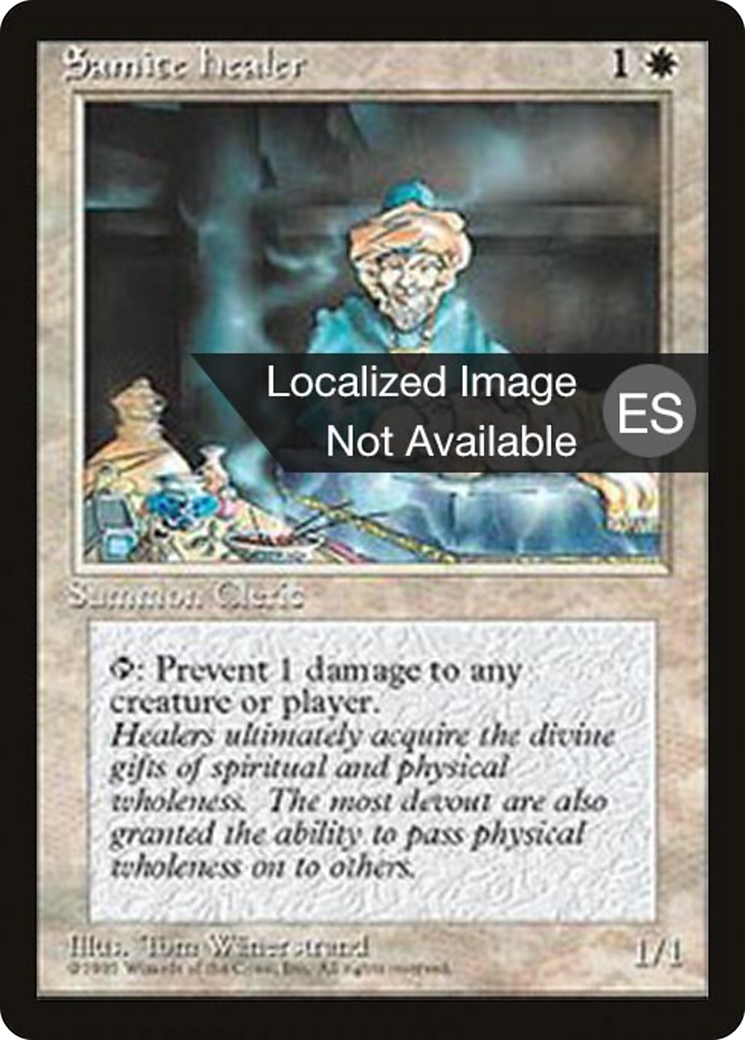 Samite Healer (4BB-047) [Fourth Edition Foreign Black Border] MTG Single Wizards of the Coast