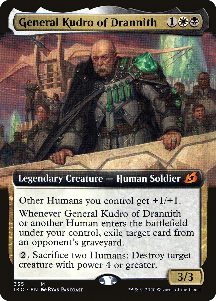 General Kudro of Drannith (IKO-335) [Ikoria: Lair of Behemoths] (Extended Art) MTG Single Wizards of the Coast