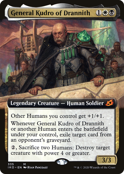 General Kudro of Drannith (IKO-335) [Ikoria: Lair of Behemoths] (Extended Art) MTG Single Wizards of the Coast