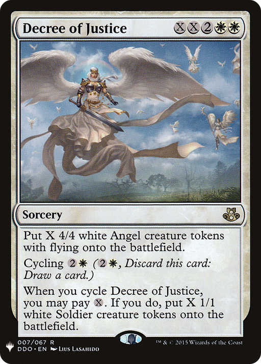 Decree of Justice (LIST-007) [Mystery Booster] The List MTG Single Wizards of the Coast