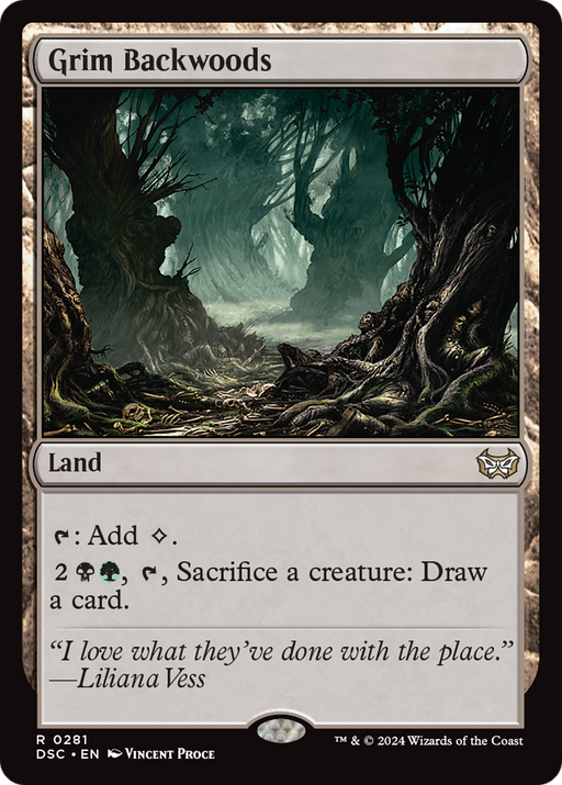 Grim Backwoods (DSC-281) [Duskmourn: House of Horror Commander] MTG Single Wizards of the Coast