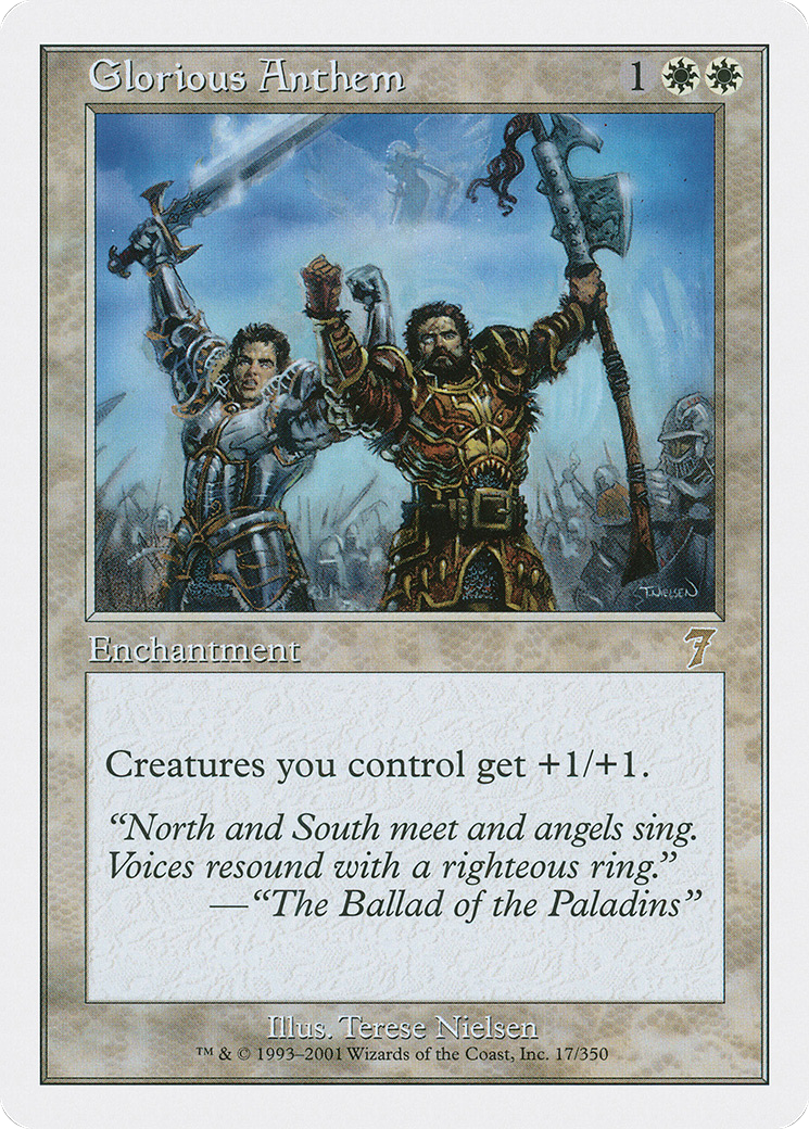 Glorious Anthem (7ED-017) [7th Edition] Foil MTG Single Wizards of the Coast