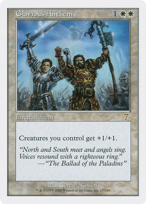 Glorious Anthem (7ED-017) [7th Edition] Foil MTG Single Wizards of the Coast