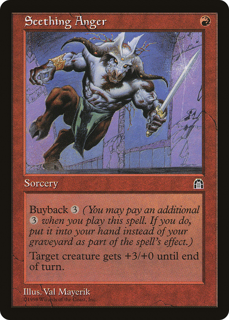 Seething Anger (STH-096) [Stronghold] MTG Single Wizards of the Coast