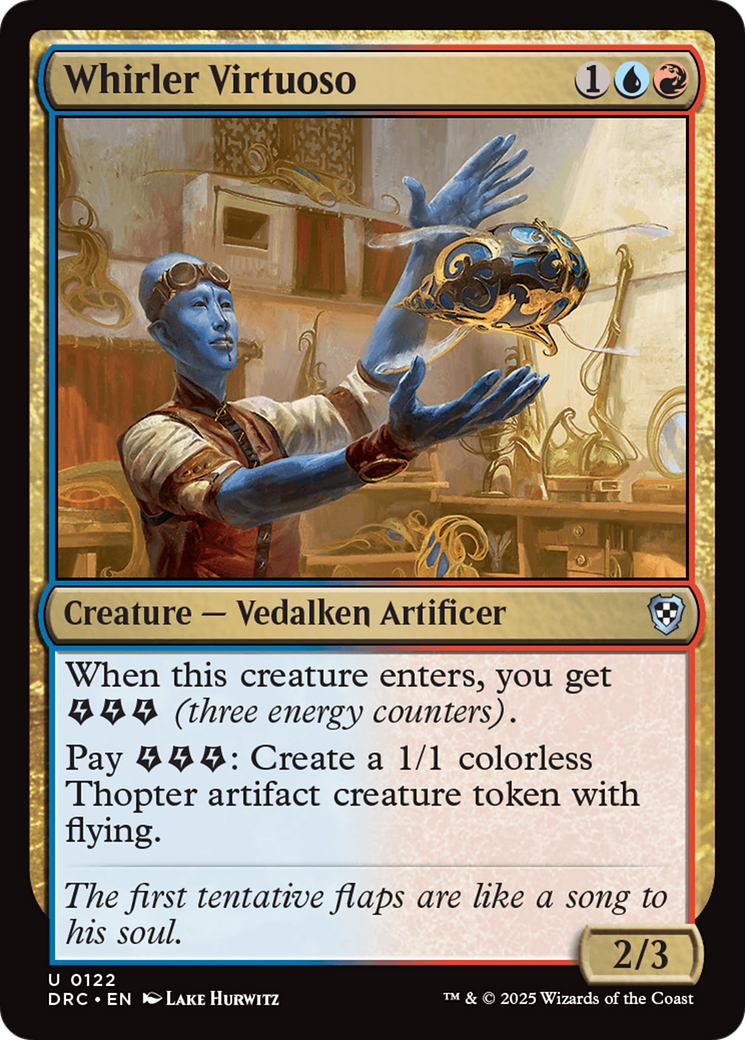 Whirler Virtuoso (DRC-122) [Commander: Aetherdrift] MTG Single Wizards of the Coast