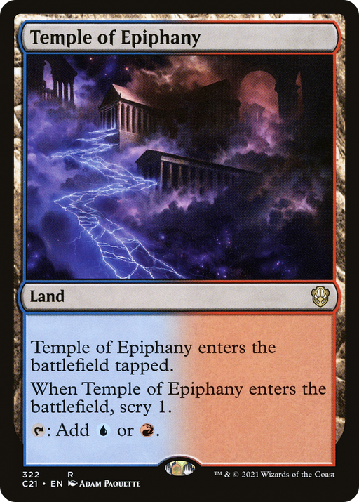 Temple of Epiphany (C21-322) [Commander 2021] MTG Single Wizards of the Coast