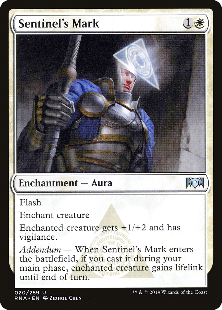 Sentinel's Mark (RNA-020) [Ravnica Allegiance] Foil MTG Single Wizards of the Coast