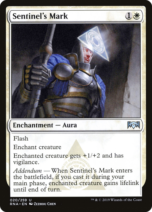Sentinel's Mark (RNA-020) [Ravnica Allegiance] MTG Single Wizards of the Coast