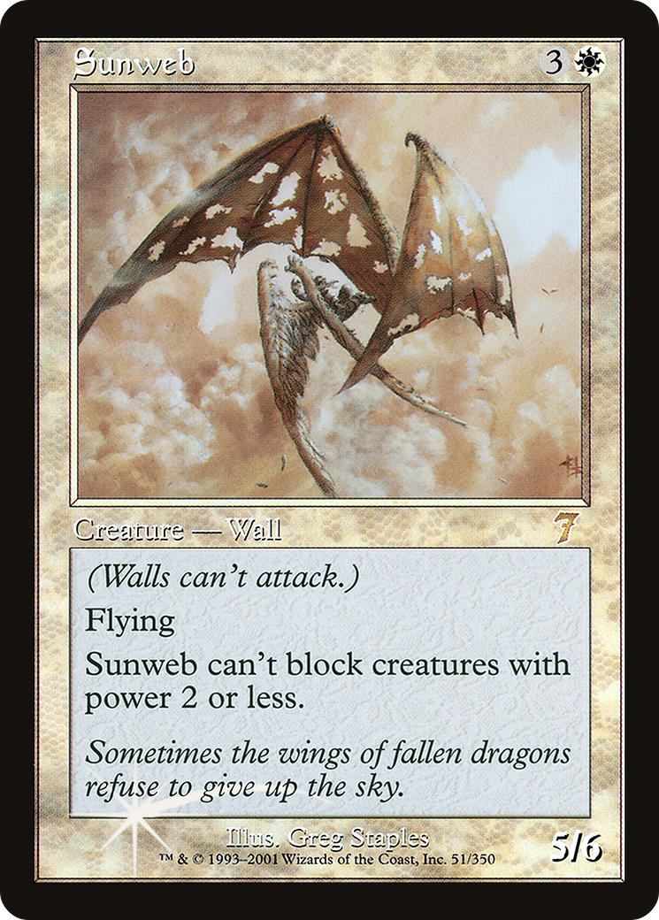 Sunweb (7ED-051) [7th Edition] Foil MTG Single Wizards of the Coast