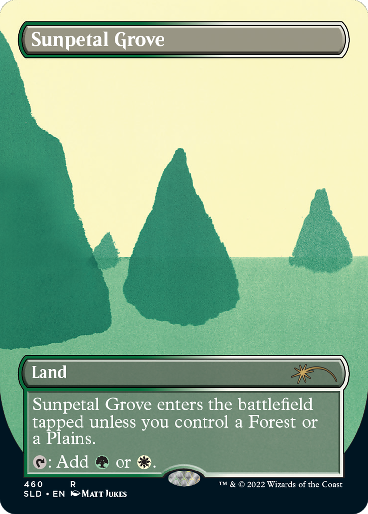 Sunpetal Grove (SLD-460) [Secret Lair] Drop (Borderless) Foil MTG Single Wizards of the Coast