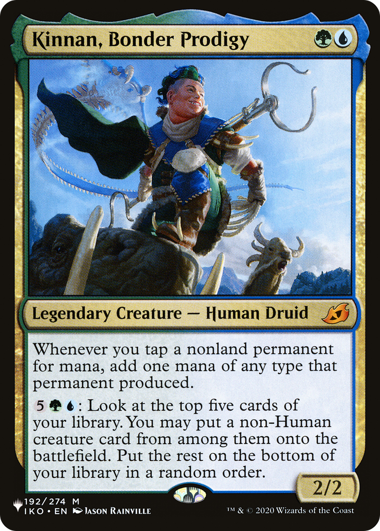 Kinnan, Bonder Prodigy (LIST-IKO-192) [Mystery Booster] The List MTG Single Wizards of the Coast